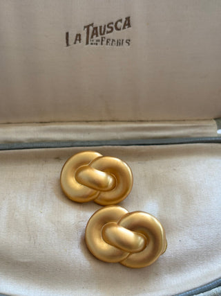 80s Pierced back earrings