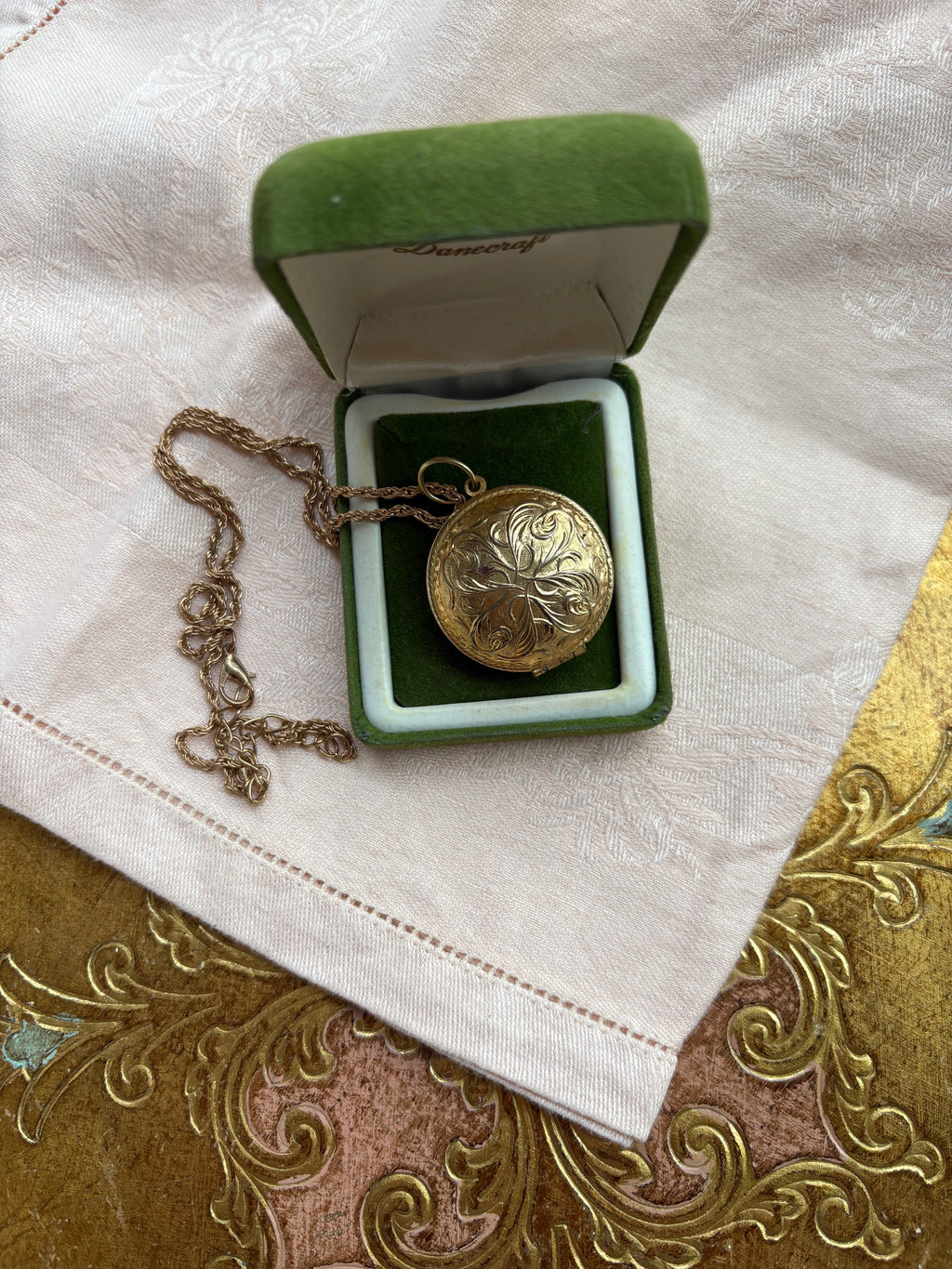Etched locket