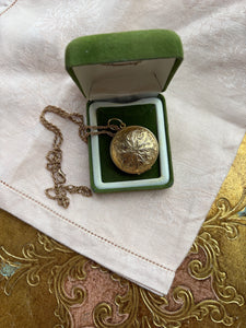 Etched locket