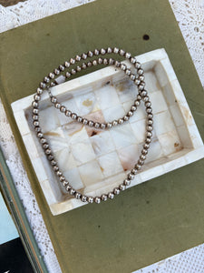 Sterling ball chain necklace