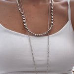 Sterling ball chain necklace