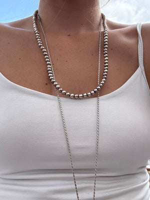Sterling ball chain necklace