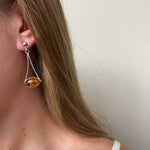 Amber earrings