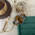 925 Amber cuff bracelet