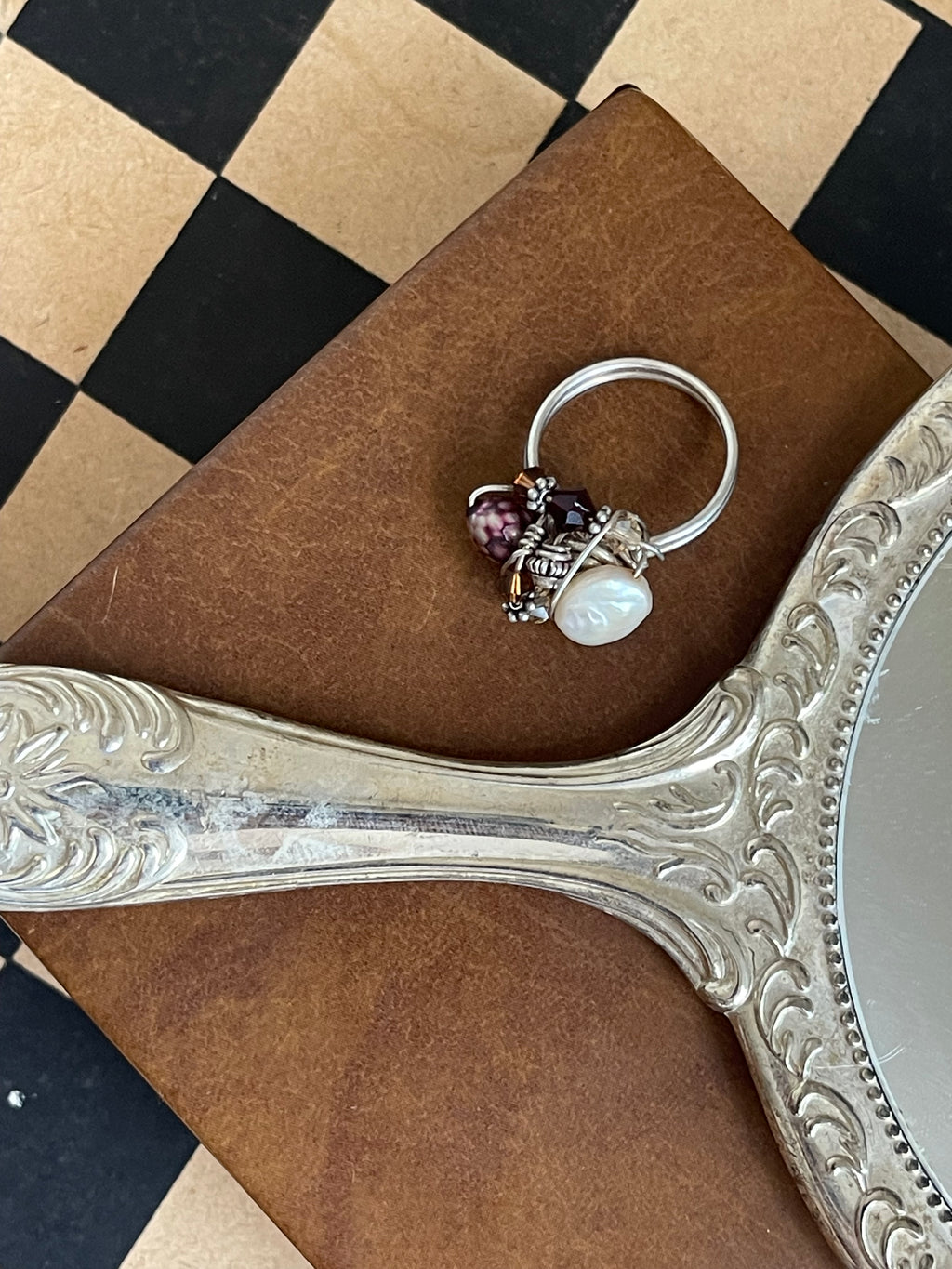 925 mermaid shell ring