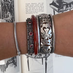 Sterling ruby bracelet