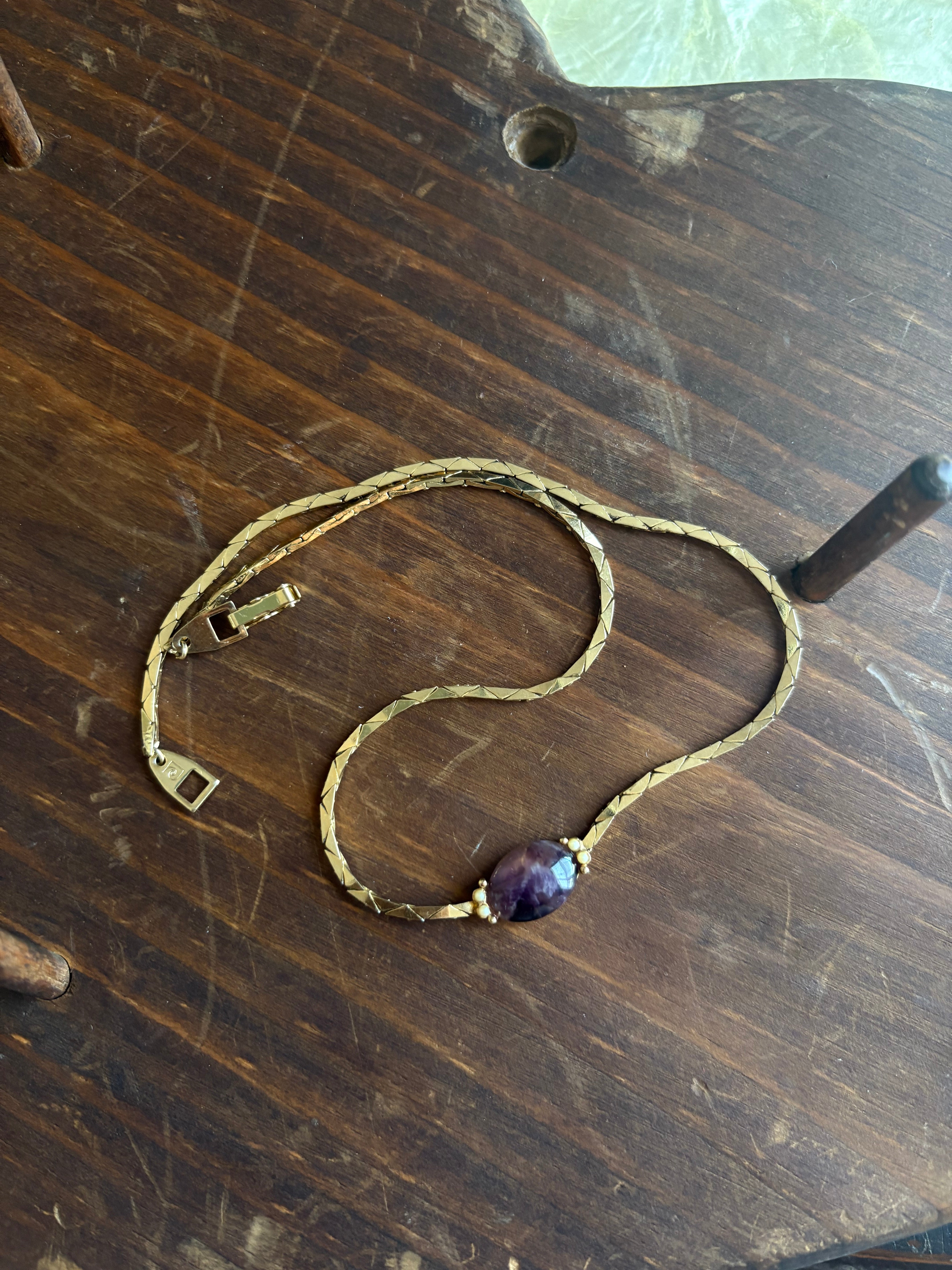 Gold tone necklace