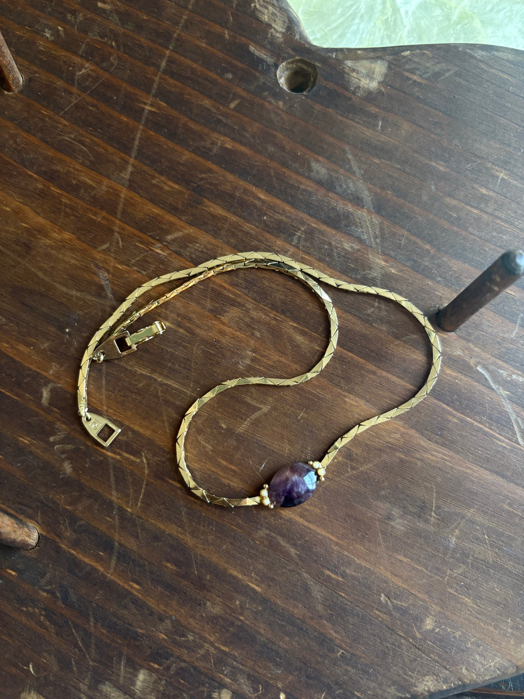 Gold tone necklace