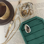 Natural hard stone ring