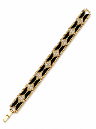 Black rhinestone bracelet