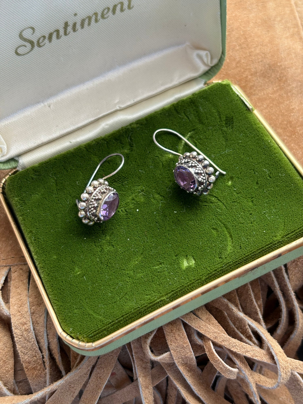 Amethyst earrings