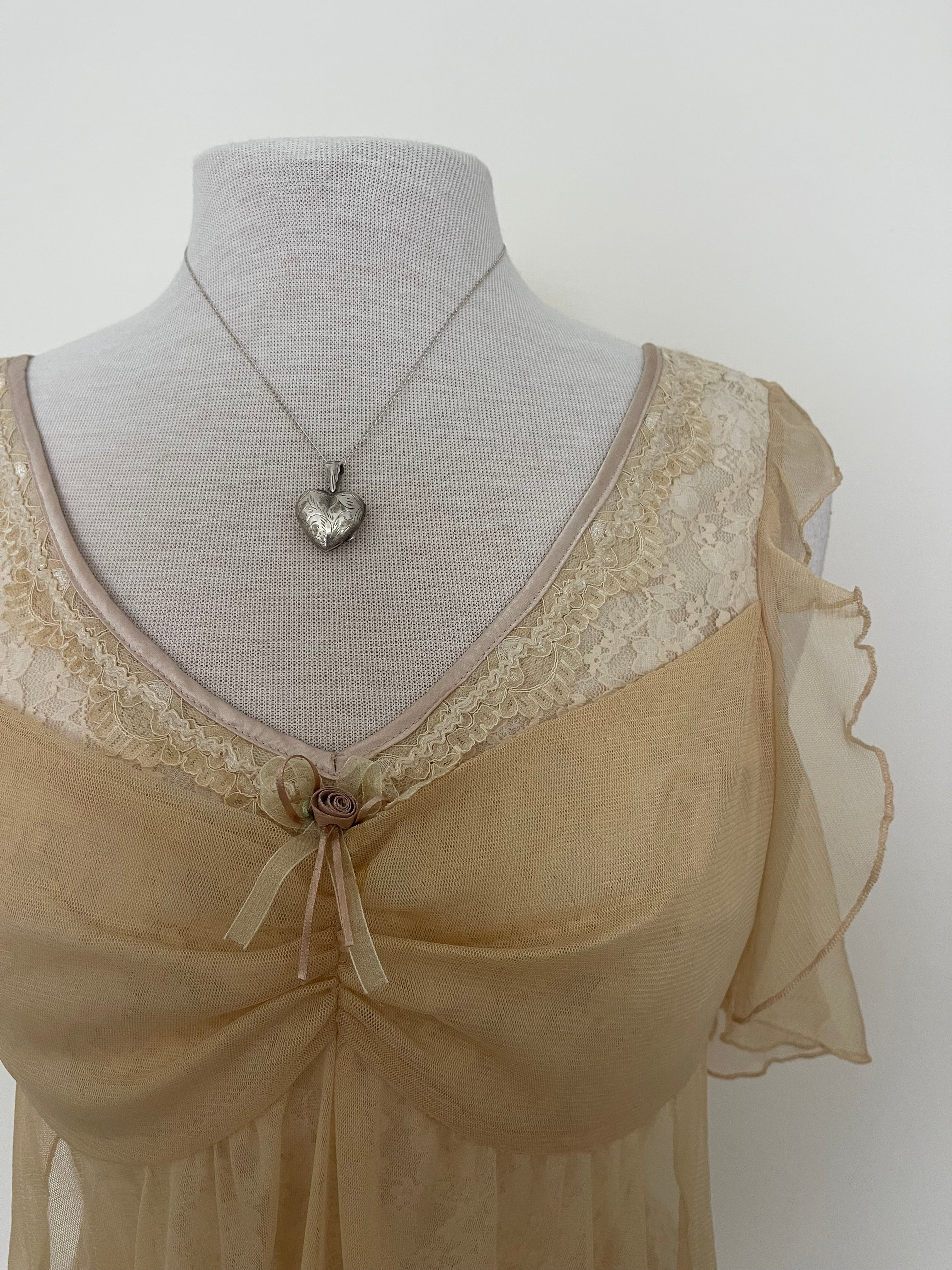 925 heart locket necklace