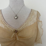 925 heart locket necklace