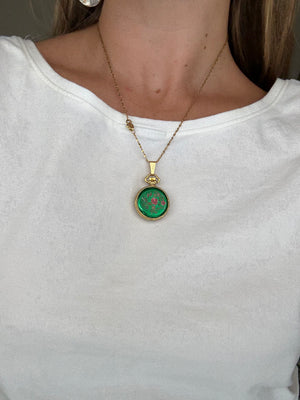 17 jewel Swiss clock pendant