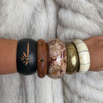 Lucite floral Bangle