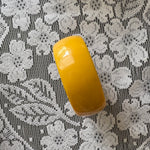 Yellow acrylic 80s bangle