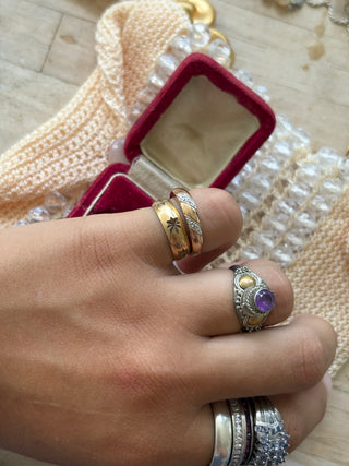 Gold filled celestial ring