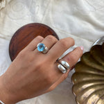 Swiss blue topaz 925