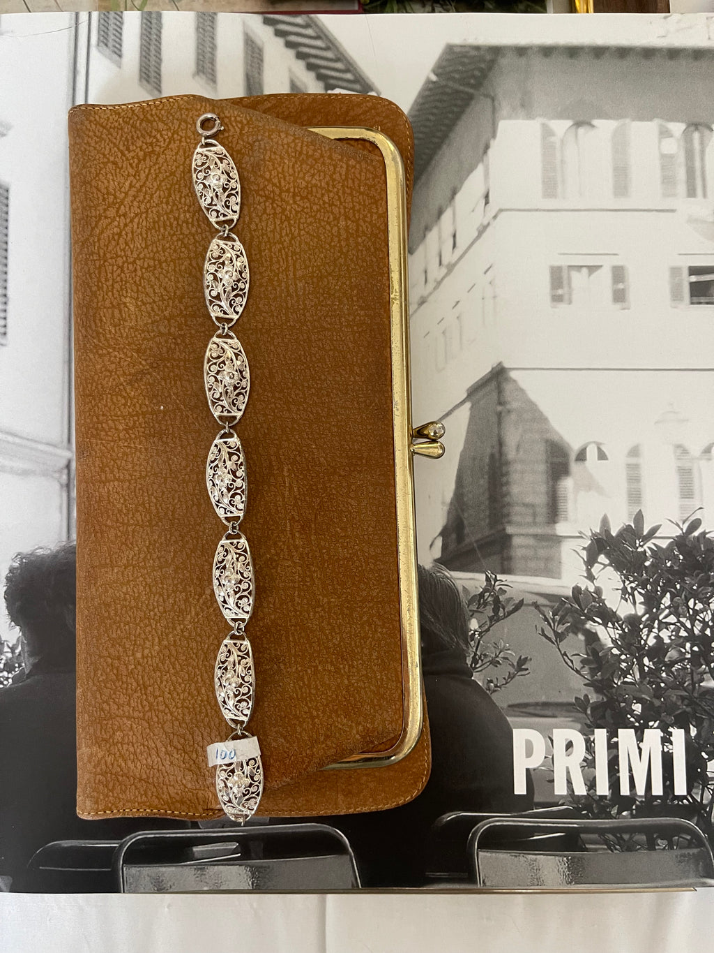 925 floral filigree bracelet