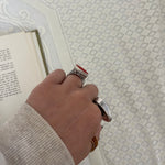 Coral 925 ring