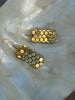 Gold 80s earrings