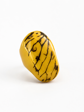 Handcrafted Colombian Tagua Statement Ring