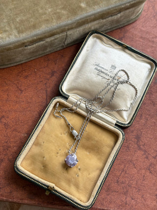 925 purple gem necklace