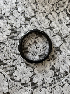 Polka dot lucite bangle