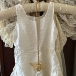 Butterfly clock necklace