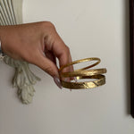 Gold bangle set