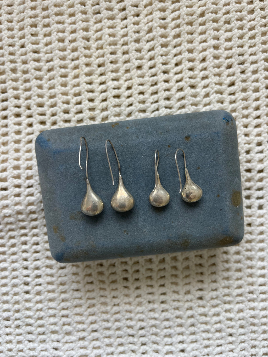 Large teardrop earrings