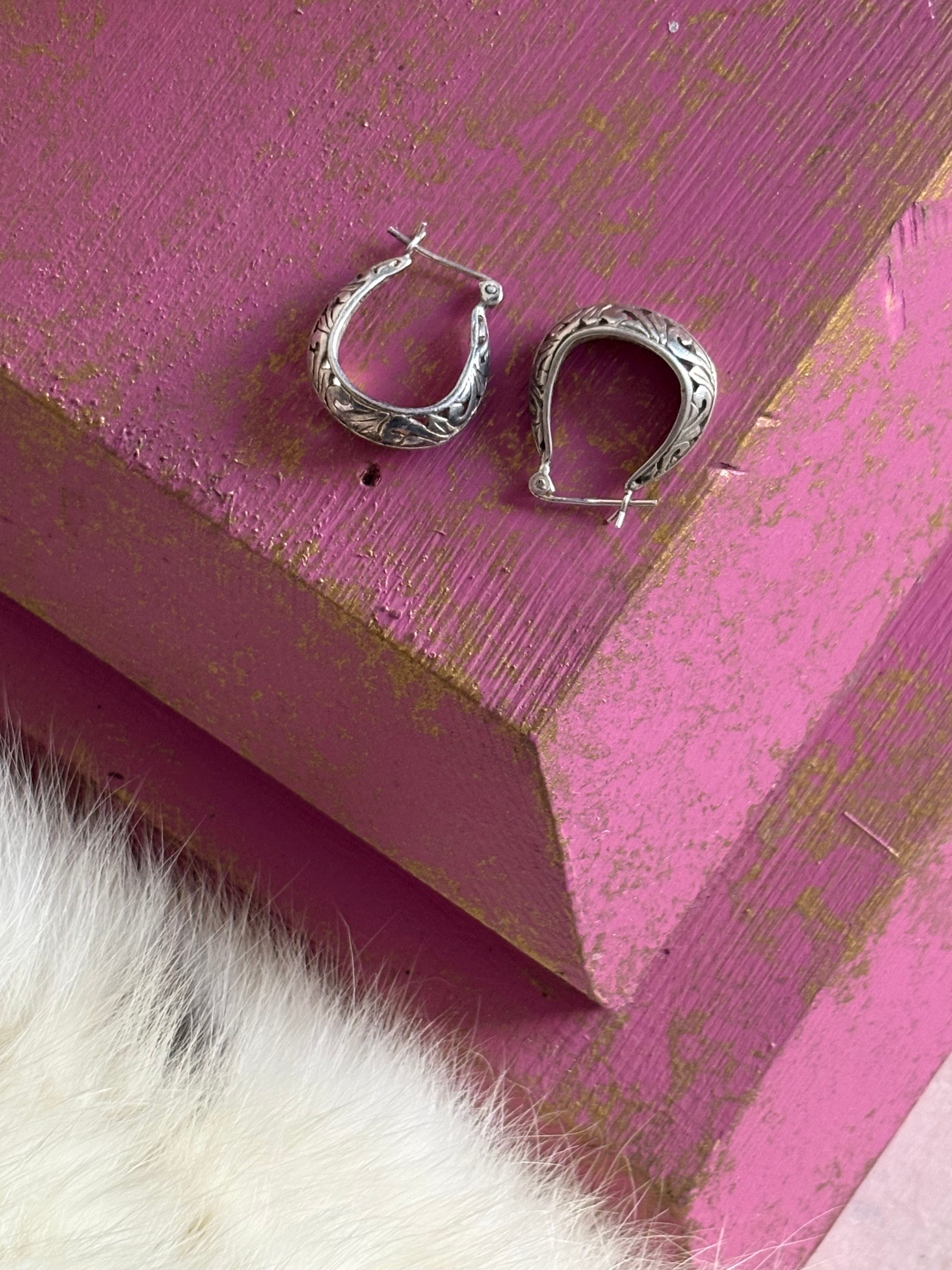Sterling baby hoops