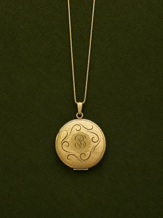 Gold filled B Locket