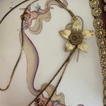 Floral bolo tie