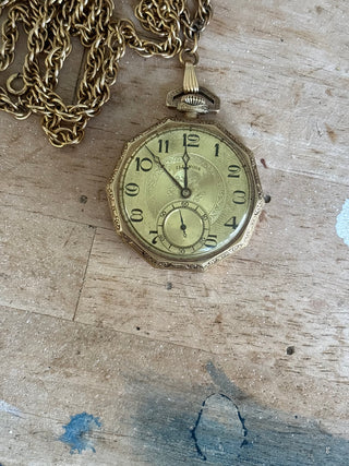 Gold Filled watch necklace