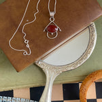 925 carnelian necklace