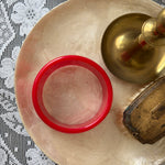 Acrylic mod 80s red bangle
