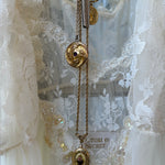 Floral locket necklace