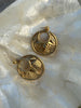Gold 80s earrings