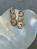 Gold 80s earrings