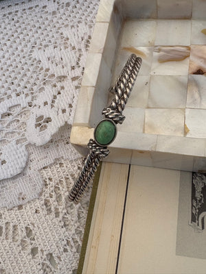 Sterling kingman turquoise cuff