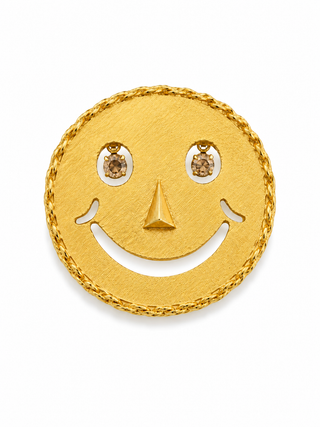 Smiley Face Brooch