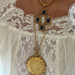 Compact mirror necklace