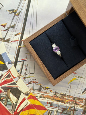 925 amethyst ring