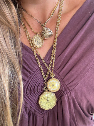 Gold Filled watch necklace