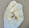 Sterling + bronze fish earrings